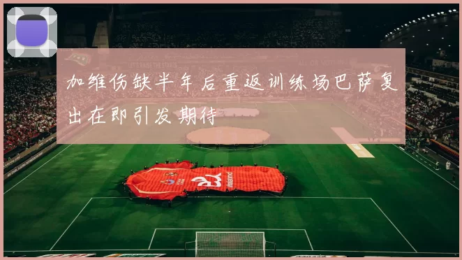 加维伤缺半年后重返训练场巴萨复出在即引发期待